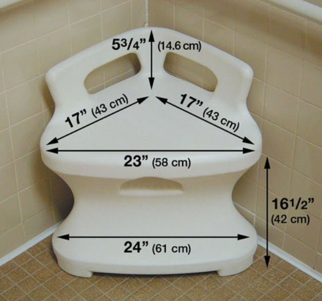 Corner Shower Seat Triangular Bench FREE Shipping
